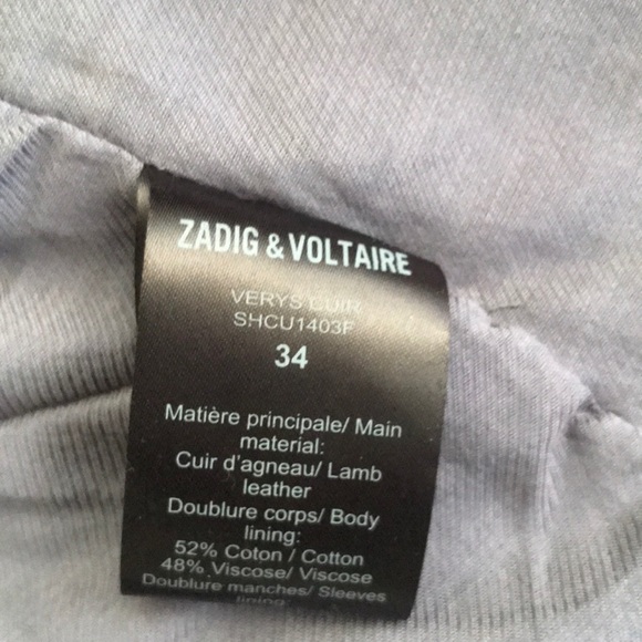 Zadig creased effect leather jacket - Picture 3 of 5